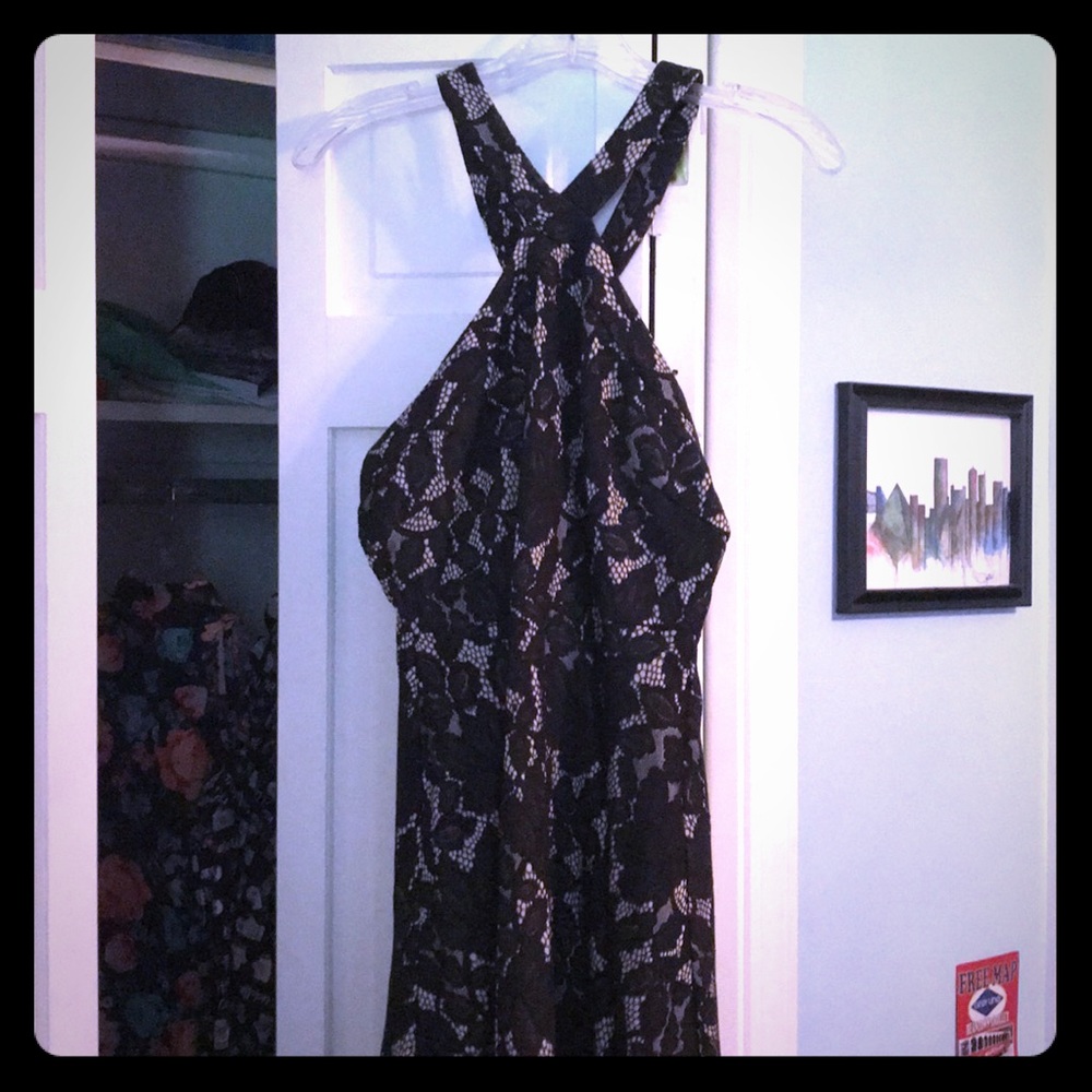 Black lace dress